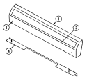 CONTROL PANEL Diagram and Parts List for 4100PTW  Magic Chef Range
