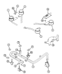 GAS CONTROLS Diagram and Parts List for 8311TA  Magic Chef Cooktop