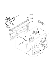 Control Panel Parts Diagram and Parts List for MHW7000XR2  Maytag Washer