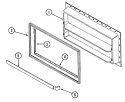 Part Location Diagram of 67213-2 Whirlpool Shelf End Cap - Left or Right Side