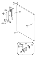 FRESH FOOD OUTER DOOR Diagram and Parts List for GT15B4N3EA  Admiral Refrigerator