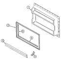 Part Location Diagram of 69999-4 Whirlpool *NLA*RETAINER, F.F GASKET (TOP