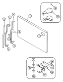 FREEZER OUTER DOOR Diagram and Parts List for RB1920TV  Amana Refrigerator