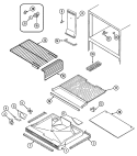 FREEZER COMPARTMENT Diagram and Parts List for RB213AM  Magic Chef Refrigerator