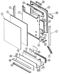 DOOR Diagram and Parts List for GDU4K-CN  Maytag Dishwasher