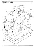 BURNER ASSEMBLY (CH4 - 44x9) Diagram and Parts List for CH4-44W9  Hardwick Cooktop