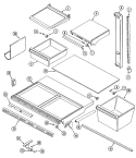 Part Location Diagram of 69928-22 Whirlpool Crisper Drawer