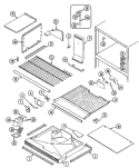 Part Location Diagram of 69399-2 Whirlpool BOTTOM, FRZ. NLA