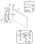 FREEZER OUTER DOOR Diagram and Parts List for CT19Y5FW  Crosley Refrigerator