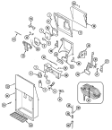 ICE & WATER DISPENSER Diagram and Parts List for JRTDE229B  Jenn-Air Refrigerator