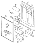 Part Location Diagram of 69872-16 Whirlpool SHELF, PICK-OFF