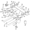 GAS CONTROLS Diagram and Parts List for N4251WTW  Norge Range