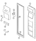 FREEZER INNER DOOR Diagram and Parts List for RST2400EAE  Maytag Refrigerator