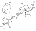 ICE BIN Diagram and Parts List for RST2400EAE  Maytag Refrigerator