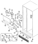 FRESH FOOD COMPARTMENT Diagram and Parts List for JRSD2790A  Jenn-Air Refrigerator
