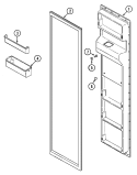 FREEZER INNER DOOR Diagram and Parts List for RST2200EAM  Maytag Refrigerator