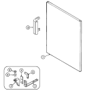 FRESH FOOD OUTER DOOR Diagram and Parts List for GT15Y6A  Maytag Refrigerator