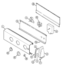 CONTROL PANEL Diagram and Parts List for CDE22B8V  Crosley Dryer