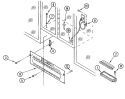 Part Location Diagram of 4158319 Whirlpool Exhaust Damper Door