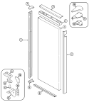 FRESH FOOD OUTER DOOR Diagram and Parts List for RCW2000DAE  Maytag Refrigerator