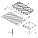 Part Location Diagram of 70109-13 Whirlpool TRIM, SHELF