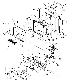 Ice And Water Cavity Diagram and Parts List for SRDE27S3W-P1190601WW  Amana Refrigerator