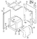 BODY Diagram and Parts List for 3500PPW-D  Magic Chef Range