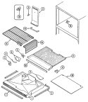 FREEZER COMPARTMENT Diagram and Parts List for RB213AFV  Amana Refrigerator