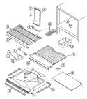 FREEZER COMPARTMENT Diagram and Parts List for GT17B6N3EA  Maytag Refrigerator