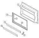FREEZER INNER DOOR Diagram and Parts List for GT17B6N3EA  Maytag Refrigerator