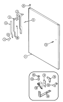 FRESH FOOD OUTER DOOR Diagram and Parts List for GT17B6N3EA  Maytag Refrigerator