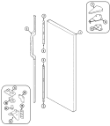 Part Location Diagram of 61001386 Whirlpool PANEL, F.F. DOOR (Black)