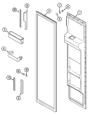 Part Location Diagram of 69870-3 Whirlpool FRONT, PICK-OFF SHELF