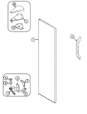 FREEZER OUTER DOOR Diagram and Parts List for GS20B6N3EA  Maytag Refrigerator