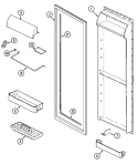 FRESH FOOD INNER DOOR Diagram and Parts List for GS22B6C3EV  Maytag Refrigerator