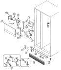 FRESH FOOD COMPARTMENT Diagram and Parts List for BRD924B  Admiral Refrigerator