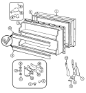 Part Location Diagram of 72345-10-WW Whirlpool Panel, frz. door (wht