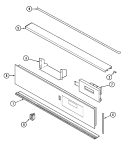 CONTROL PANEL Diagram and Parts List for 9876XVB  Magic Chef Wall Oven
