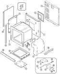 Part Location Diagram of 74003036 Whirlpool INSULATION, OVEN WRAP