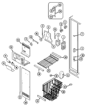 Part Location Diagram of 61001231 Whirlpool *NLA*BOX AUGER MOTOR
