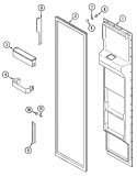 FREEZER INNER DOOR Diagram and Parts List for JRSD209TB  Jenn-Air Refrigerator