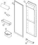 Part Location Diagram of 67027-6 Whirlpool DIVIDER