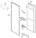 FRESH FOOD INNER DOOR Diagram and Parts List for GS20A73A  Maytag Refrigerator