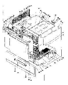 Cabinet Diagram and Parts List for 101935582  Kenmore Range