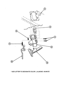 Out-of-balance Switch Diagram and Parts List for LW6153LB-PLW6153LBA  Amana Washer