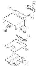Part Location Diagram of 3804F118-51 Whirlpool RETAINER-