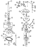 TRANSMISSION (SERIES 10 - 12) Diagram and Parts List for LWP222V  Norge Washer