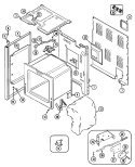 BODY Diagram and Parts List for CRE9530BCE  Maytag Range