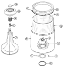 TUB Diagram and Parts List for JW3000W  Jenn-Air Washer