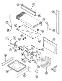 UNIT COMPARTMENT & SYSTEM Diagram and Parts List for GT19B7N3EV  Maytag Refrigerator